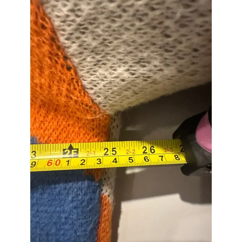 Size XL Cat Sweater Cozy Loungewear Gift Collector Blue Unique Oversized Knit - Picture 7 of 13